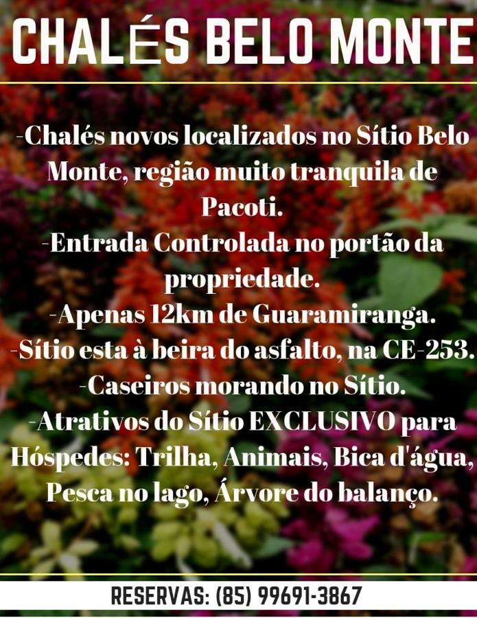 Chale Suico - Chales Belo Monte - Sitio Belo Monte Pacoti Buitenkant foto